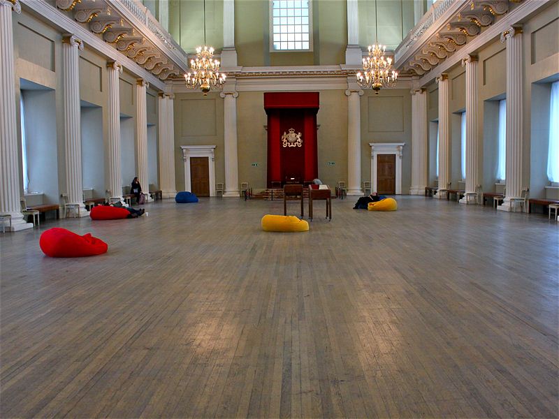 a room with a wooden floor