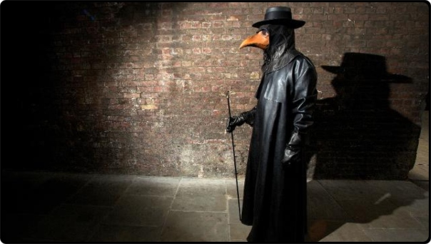 a person wearing a costume